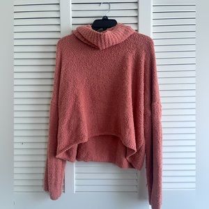Women’s Cropped Turtle Neck Sweater Size 3X